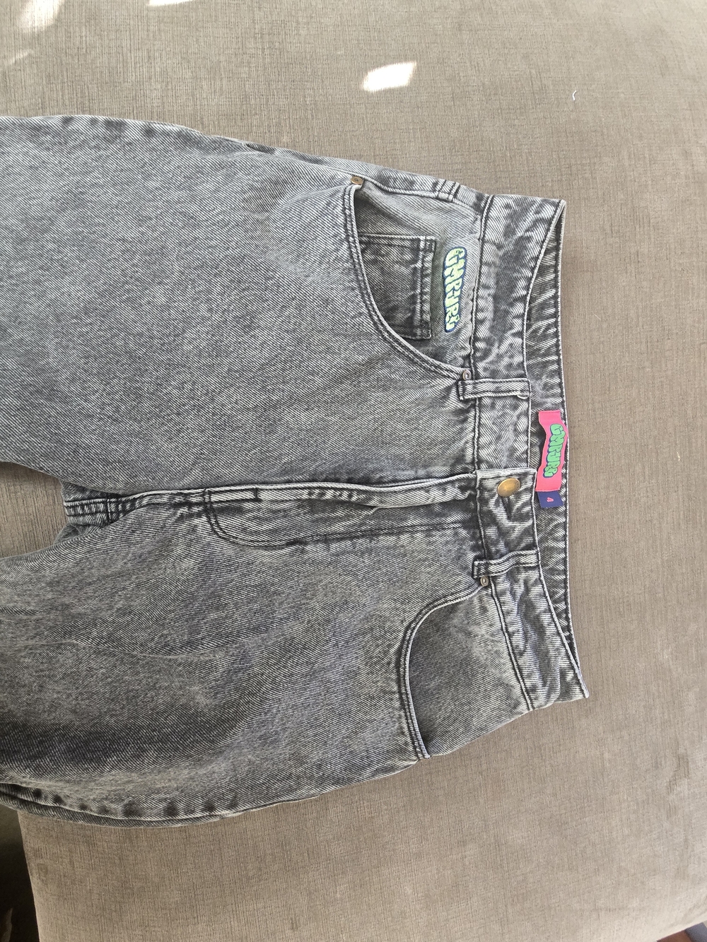 Empyre Gray Washed High-Rise Jeans